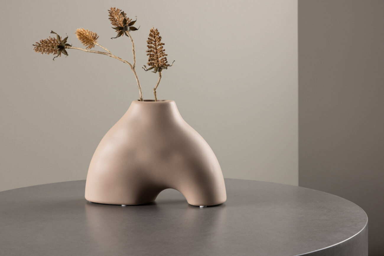 Kento – Accessoires maison – Rose clair – 15 x 21 x 8 cm