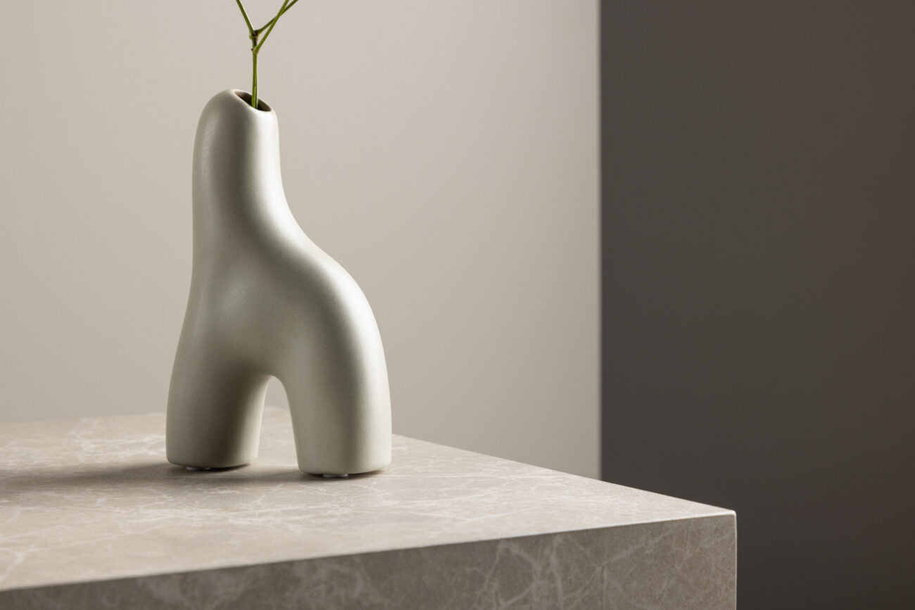 Aya – Accessoires maison – Gris clair – 5 x 16 x 10 cm