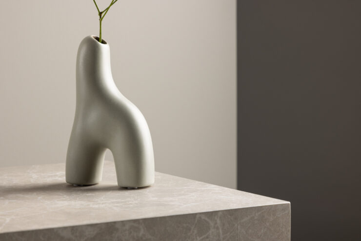 Aya – Accessoires maison – Gris clair – 5 x 16 x 10 cm