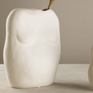 Romie – Accessoires maison – Blanc cassé – 28 x 24 x 14 cm