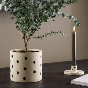 Sane – Accessoires maison – Noir, Blanc – ⌀18 cm