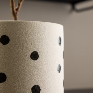 Sane – Accessoires maison – Noir, Blanc – ⌀18 cm