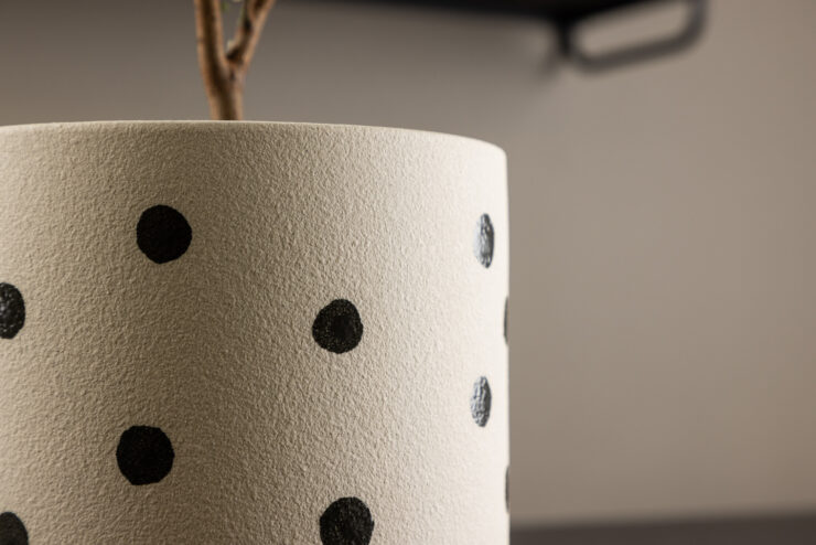 Sane – Accessoires maison – Noir, Blanc – ⌀18 cm