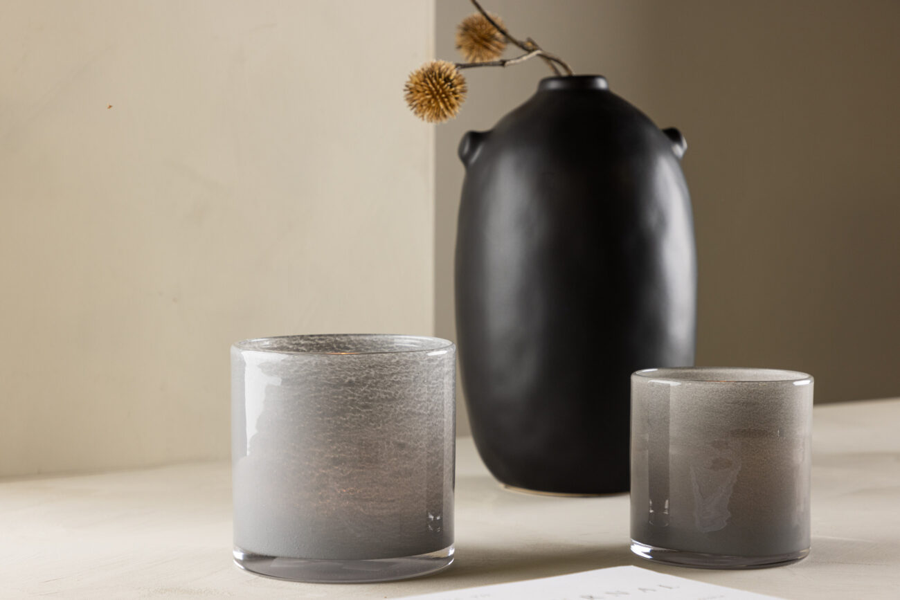 Glora – Accessoires maison – Gris clair – ⌀12 cm