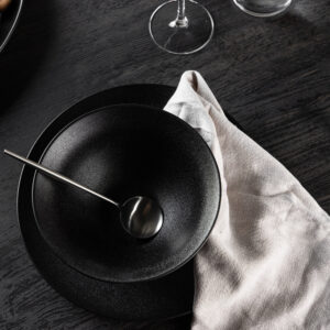 Wabi Sabi – Arts de la table – Noir – ⌀18 cm