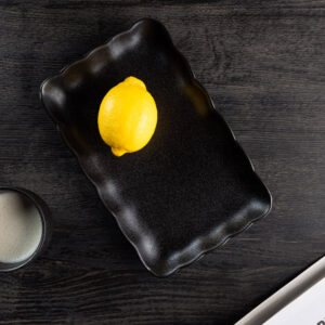 Wabi Sabi – Arts de la table – Noir – 24 x 15 cm