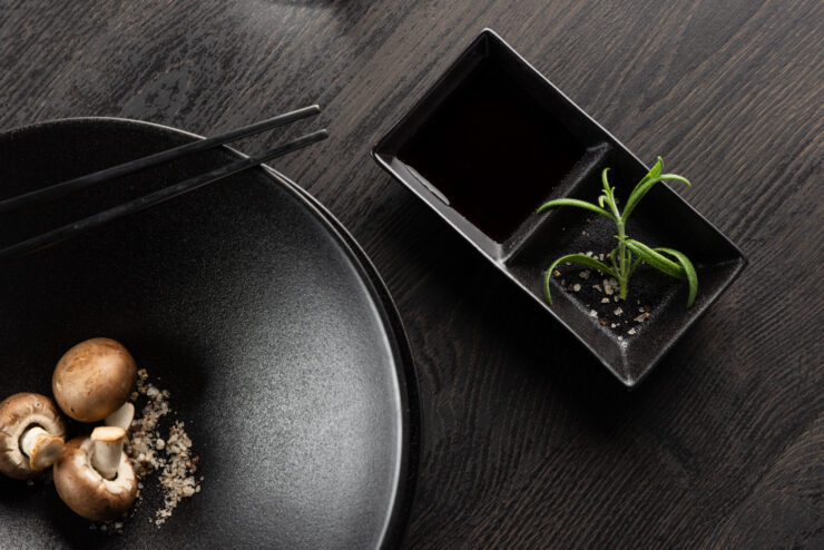 Wabi Sabi – Arts de la table – Noir – 15 x 8 cm