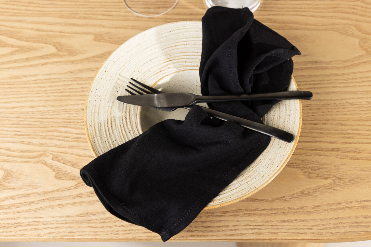 Wabi Sabi – Arts de la table – Noir – 40 x 40 cm