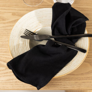 Wabi Sabi – Arts de la table – Noir – 40 x 40 cm
