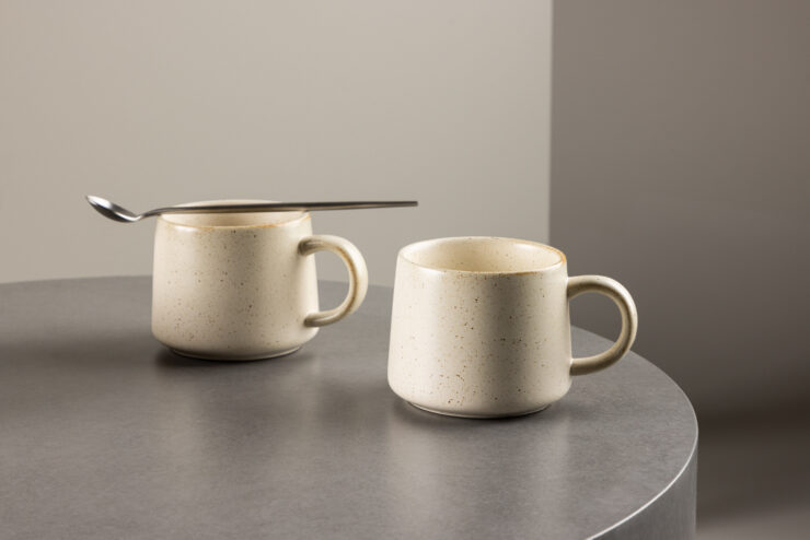Active – Arts de la table – Beige, Noir – ⌀9 cm