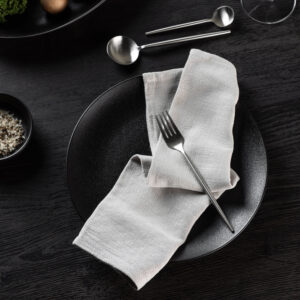 Bloria – Arts de la table – Gris clair – 40 x 40 cm