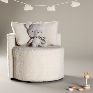 Kelso – Kids Sofa – Blanc – 56 x 45 x 59 cm