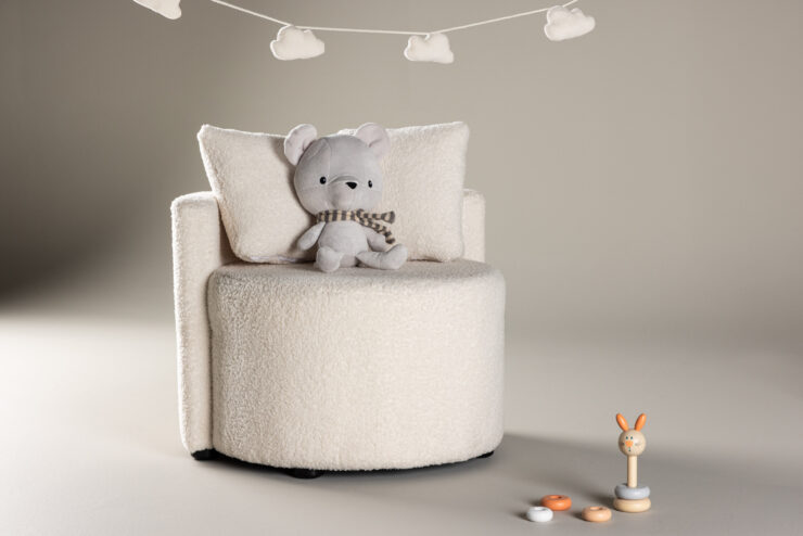 Kelso – Kids Sofa – Blanc – 56 x 45 x 59 cm