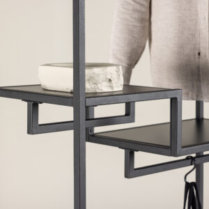 Staal – Porte-manteau – Noir – 35 x 188 x 85 cm