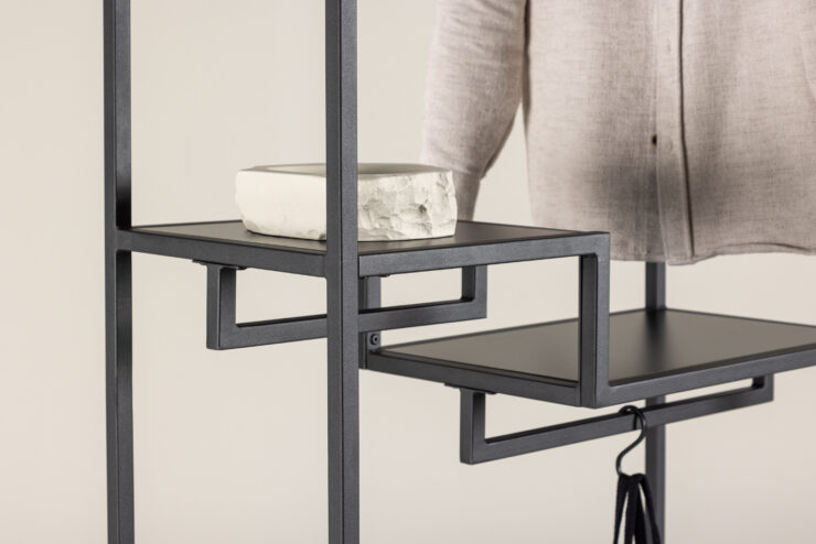 Staal – Porte-manteau – Noir – 35 x 188 x 85 cm