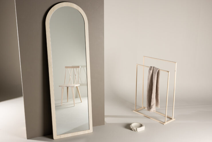 Memphis – Grand miroir – Blanchi – 3 x 193 x 60 cm