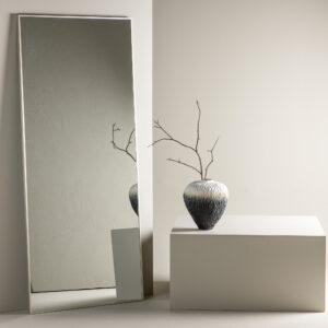Orlando – Grand miroir – Beige, Argenté – 3 x 190 x 85 cm