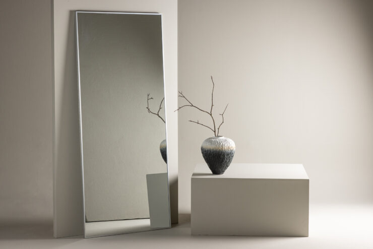 Orlando – Grand miroir – Argenté – 3 x 190 x 85 cm
