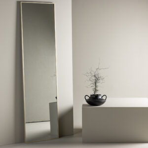 Orlando – Grand miroir – Beige, Argenté – 3 x 195 x 55 cm