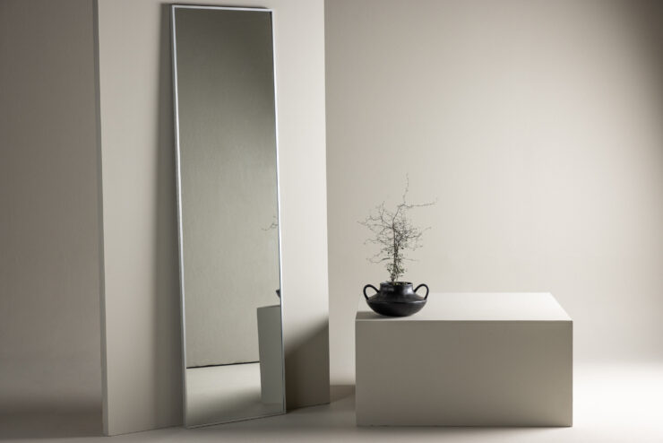 Orlando – Grand miroir – Argenté – 3 x 195 x 55 cm