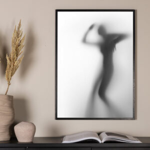 Manshade – Décoration murale – Noir, Blanc, Gris – 70 x 50 cm