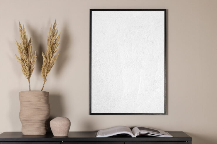 White Reveted – Décoration murale – Blanc – 40 x 30 cm