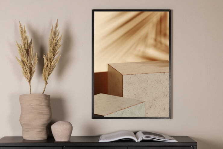 Sunflow – Décoration murale – Beige – 30 x 21 cm