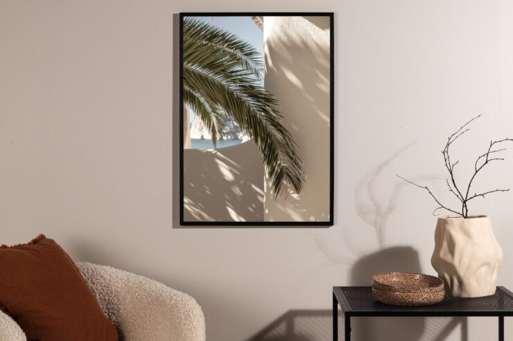 Palmleaf – Décoration murale – Beige – 70 x 50 cm