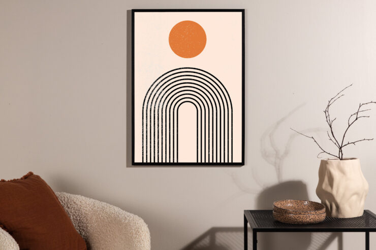 Tempel – Décoration murale – Beige – 70 x 50 cm