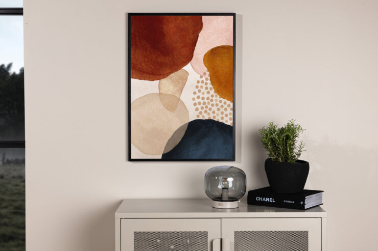 Circles – Décoration murale – Beige – 70 x 50 cm