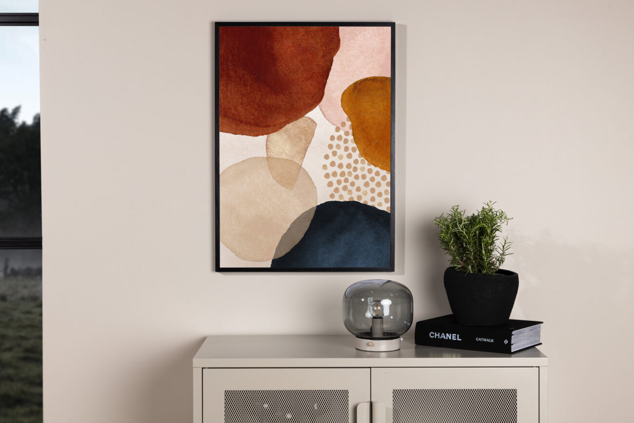 Circles – Décoration murale – Beige – 100 x 70 cm
