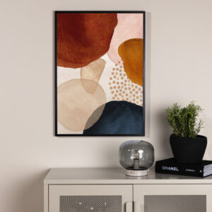Circles – Décoration murale – Beige – 100 x 70 cm