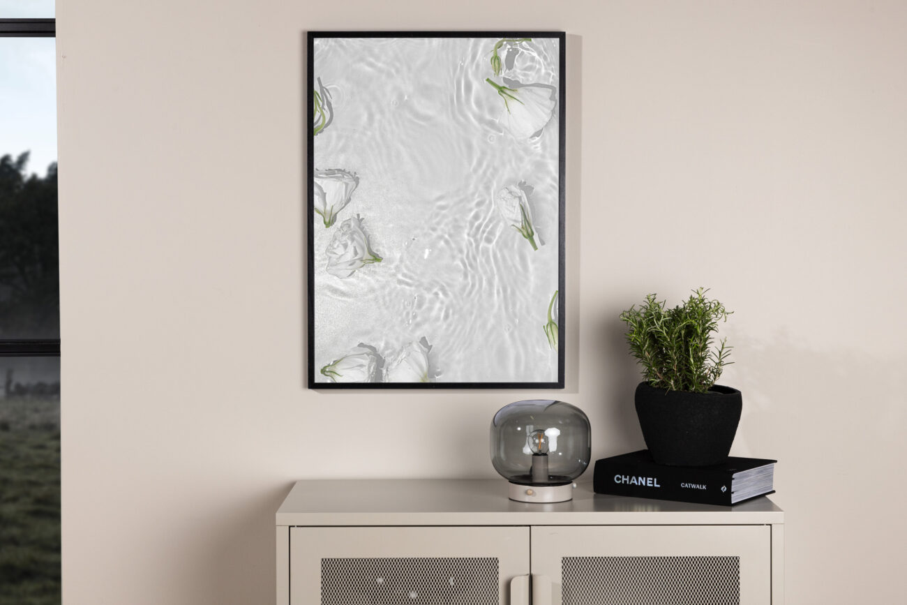 White Roses – Décoration murale – Blanc – 30 x 21 cm