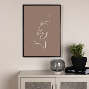 Siluette – Décoration murale – Marron – 100 x 70 cm