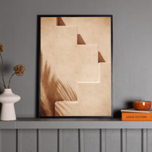 Stairs – Décoration murale – Beige – 100 x 70 cm
