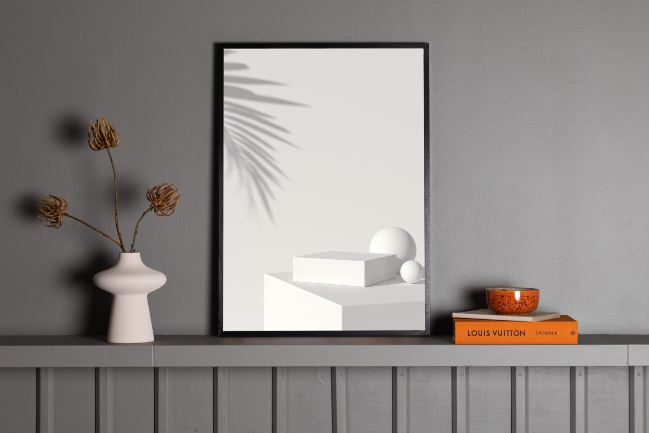 White Box – Décoration murale – Beige – 70 x 50 cm
