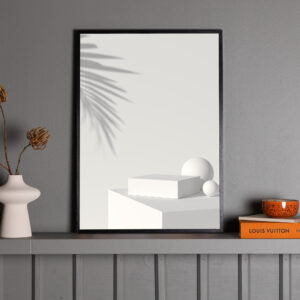 White Box – Décoration murale – Beige – 100 x 70 cm