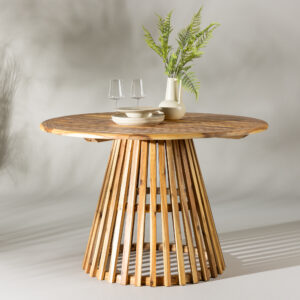 Lumpur – Table à manger ronde – Naturel – ⌀120 cm