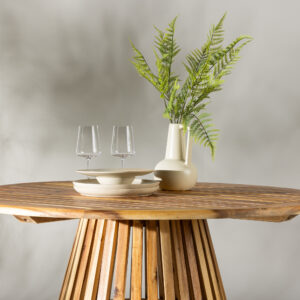 Lumpur – Table à manger ronde – Naturel – ⌀120 cm