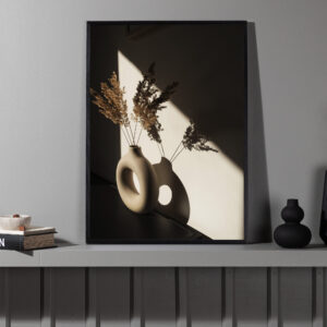 Vase – Décoration murale – Beige – 70 x 50 cm