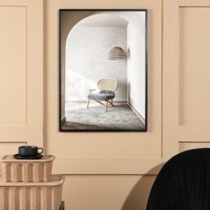 Lounge Chair – Décoration murale – Beige – 30 x 21 cm