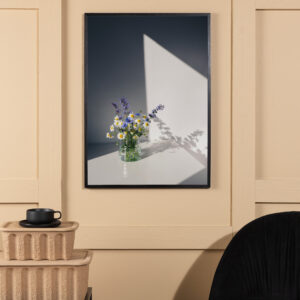 Flowers – Décoration murale – Blanc – 100 x 70 cm