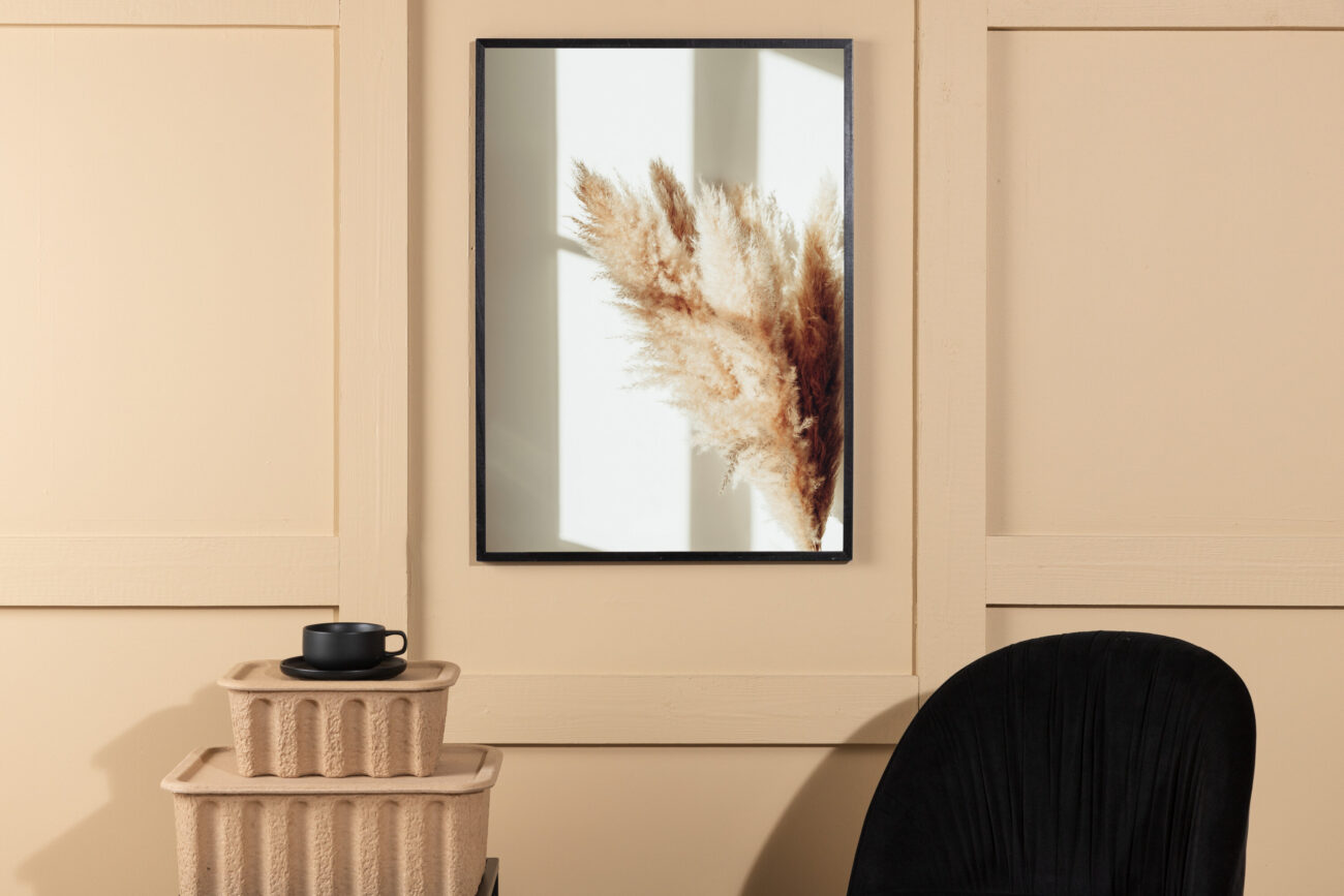 Pampas – Décoration murale – Beige – 30 x 21 cm