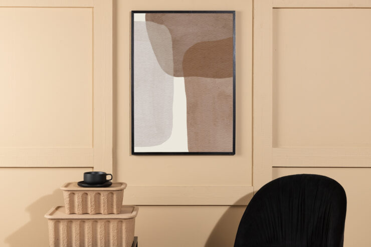 Squares – Décoration murale – Beige – 40 x 30 cm