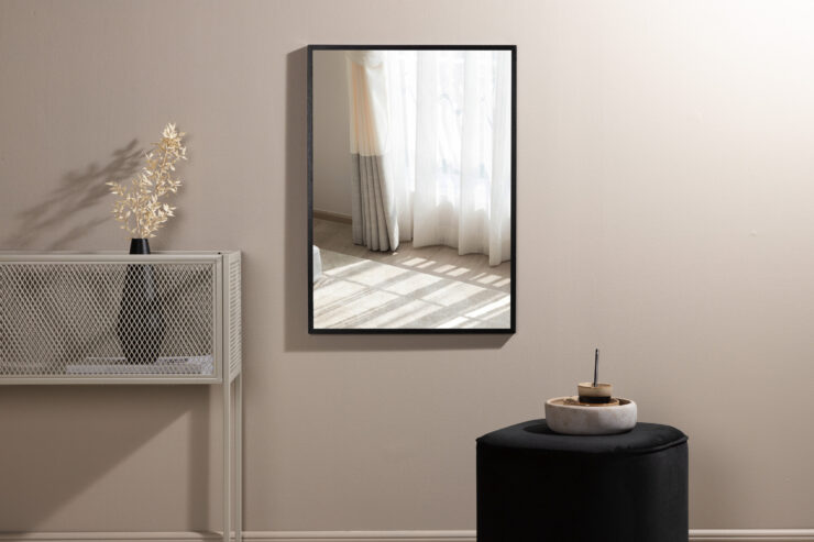 Curtain – Décoration murale – Beige – 100 x 70 cm
