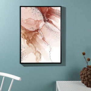 Splash – Décoration murale – Rose clair – 30 x 21 cm