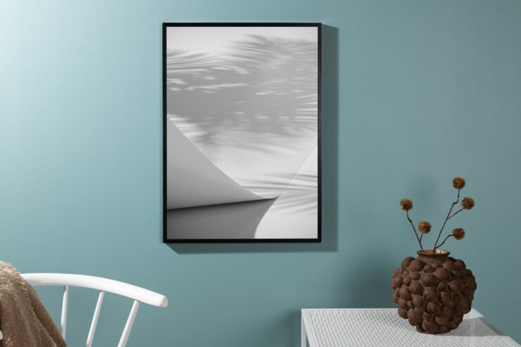 Papyrus – Décoration murale – Blanc – 70 x 50 cm