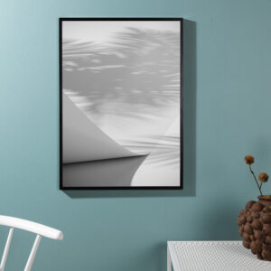 Papyrus – Décoration murale – Blanc – 100 x 70 cm