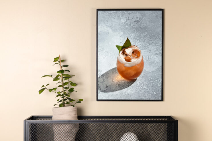 Drink – Décoration murale – Gris – 70 x 50 cm