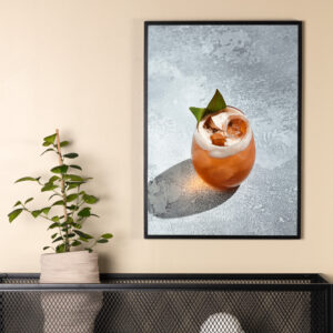 Drink – Décoration murale – Gris – 100 x 70 cm